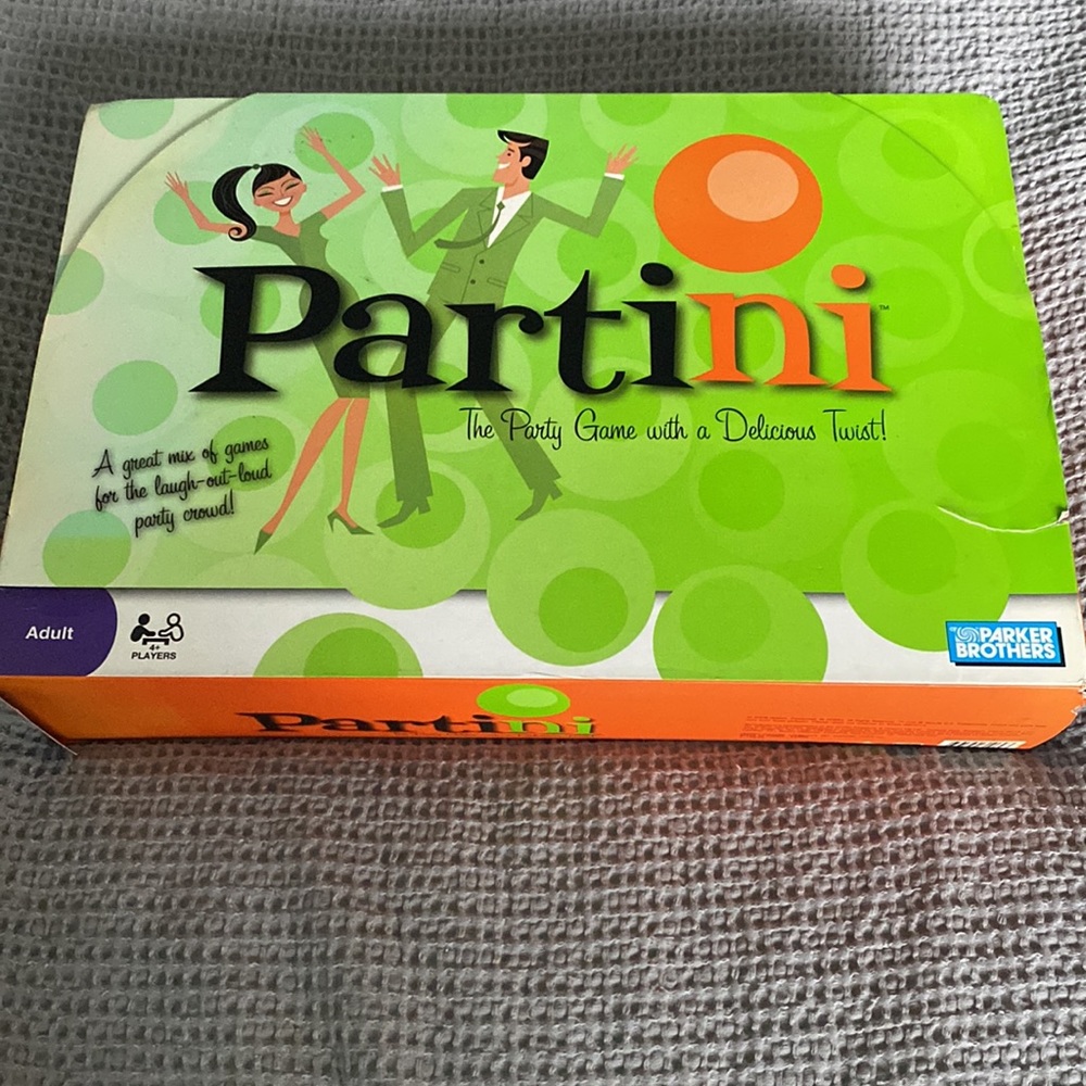 Partini The ParGame with a Delicious Twist - by Parker Brothers
